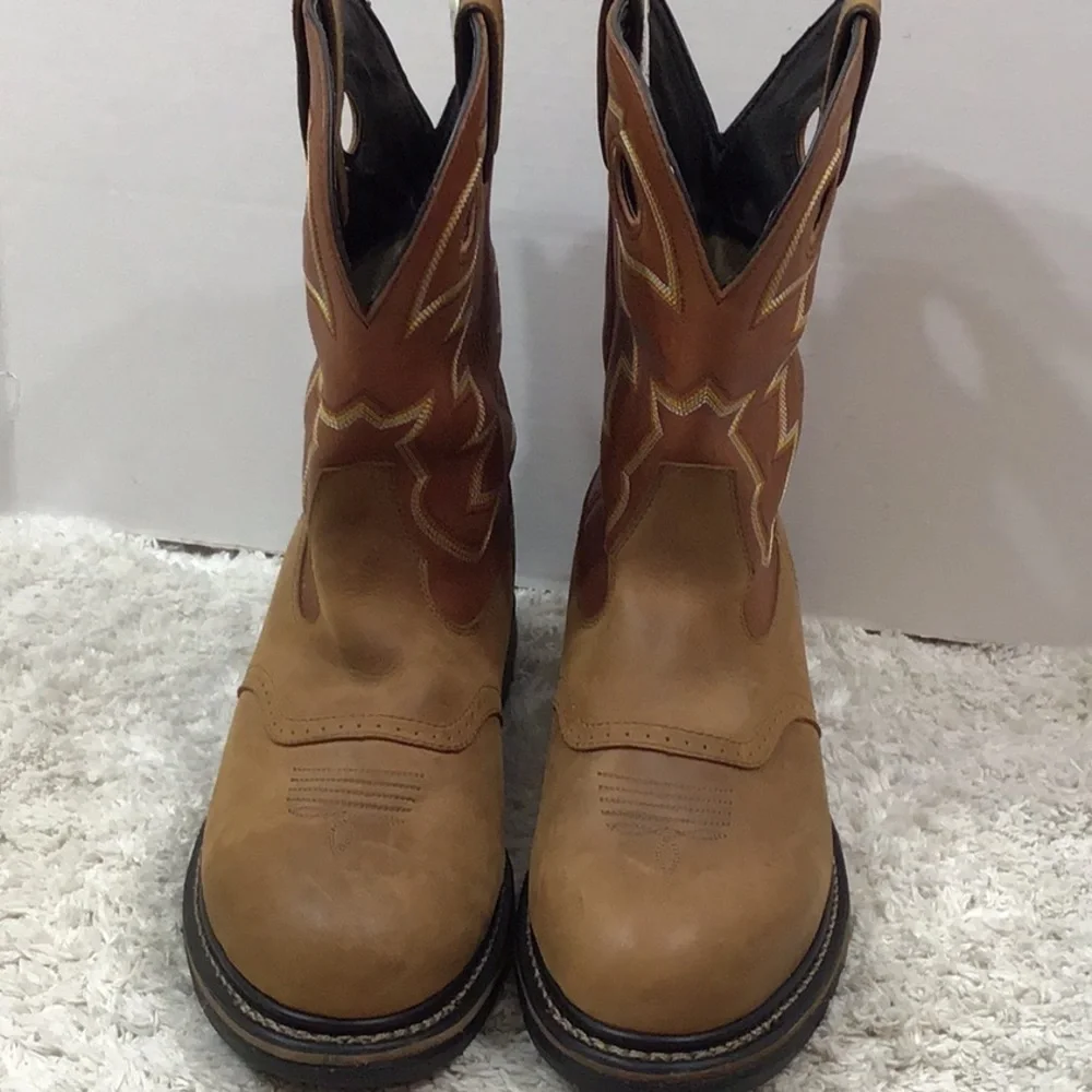 Rocky men’s Branson leather ride comfort boots